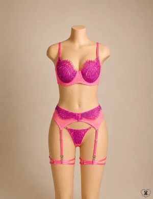 Eyelash Lace Bra Set