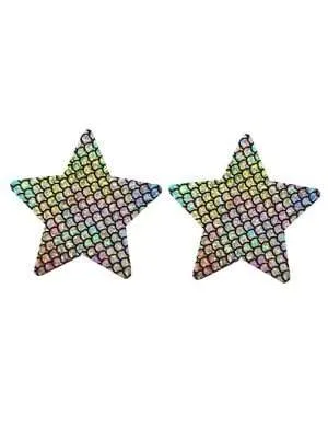 Mermaid Nipple Pasties Star - Safe Desires - Model-Free Lingerie