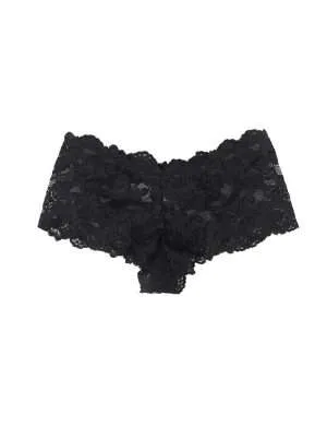 Black Floral Lace Panty - Safe Desires Model-Free Lingerie