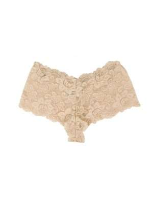Nude Floral Lace Panty - Safe Desires Model-Free Lingerie