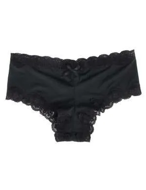 Black Women’s Lace Edged Panty - Safe Desires - Model-Free Lingerie