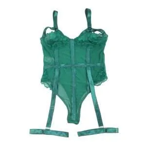 Sexy Green Leg Ring Teddy - Safe Desires - Model-Free Lingerie