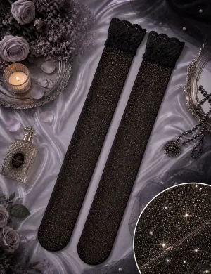 Sparkle Lace Stay-Up Stockings