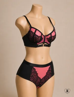 Elegant Lace Push-Up Bra Set