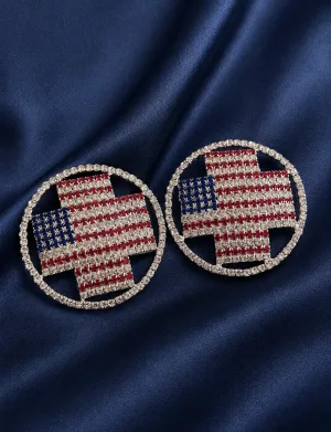 Patriotic Metal Nipple Covers