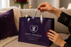 Discreet gift bag for surprising your wife with a lingerie gift