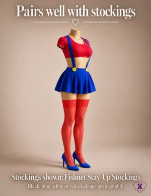 Two Player costume set - pairs well with stockings