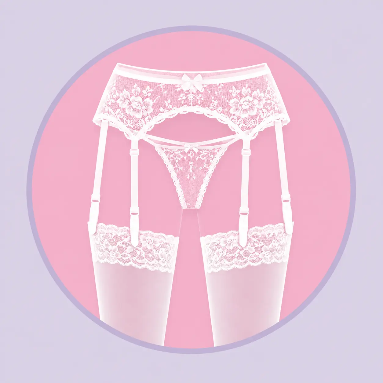 Gartered lingerie